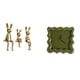 thumbnail image 1 of Escultura De Figura Familiar De Conejo Y Reloj De Pared Cuadrado, Pieza Central Para Escritorio, Mesa, Armario, Estantería, Baño, Cocina, Estudio, Decoración De Granja, 1 of 8