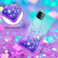 thumbnail image 5 of case for Samsung Galaxy A22 5G Case (Not 4G),Creativity Clear Gradient Quicksand Glitter Flowing Liquid Floating TPU Case Bling Diamond Sparkle Cover for Samsung Galaxy A22 5G JB Bluish Violet, 5 of 14