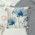 thumbnail image 2 of QZHH Summer Floral Throw Pillow Cover Blue Tulip Flower Pillow Covers Outdoor Pillow Cases for Sofa Couch Living Room Farmhouse Home Spring Decoration, 2 of 5