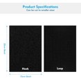 thumbnail image 3 of shiyou-2 Pcs Hook and Loop Tape with Double Sided Adhesive 8 x 6 Inch, Sticky Heavy Duty Hook & Loop Strips Panel, Carpet/Rug Tape Gripper for Area Rugs, Cushion Grip Carpet Underlay Non Slip, 3 of 4