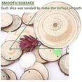 thumbnail image 3 of 2024 30 Pcs Natural Wood Slices 6-7cm Drilled Hole Unfinished Log Wooden Circles For Diy Crafts, 3 of 5
