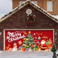 thumbnail image 5 of BotaniNest Snowman Garage Door Banner Merry Garage Door Hanging, 5 of 5