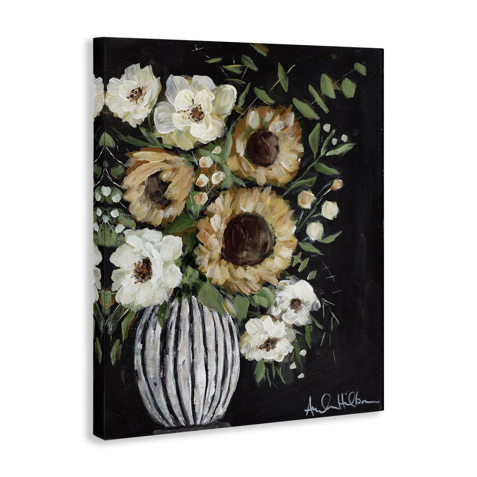 Stupell Industries Full Country Bouquet Botanical & Floral Painting Gallery Wrapped Canvas Art Print Wall Art, 30 x 40
