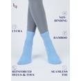 thumbnail image 4 of Hugh Ugoli Bamboo Ankle Loose Fit Diabetic Socks for Women, 3 Pairs, Blue, Shoe Size: 10-12, 4 of 6