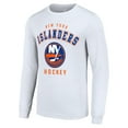 thumbnail image 2 of Men's Starter White New York Islanders Logo Long Sleeve T-Shirt, 2 of 3