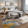 thumbnail image 2 of Arogan Modern Abstract Washable Rug for Living Room, Bedroom, Dining Room, Children's Playroom, Multicolor, 6' x 9', 2 of 7