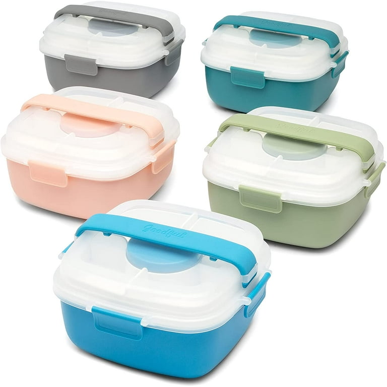 4 Compartment Twist Lock, Stackable, Leak-Proof, Food Storage, Snack Jars & Portion  Control Lunch Box by BariatricPal by BariatricPal - Exclusive Offer at  $19.99 on Netrition