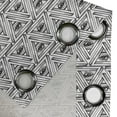 thumbnail image 4 of Ambesonne Eye Grommet Curtain, All Seeing Eye Pyramidal, 50" x 72", White and Black, 4 of 6