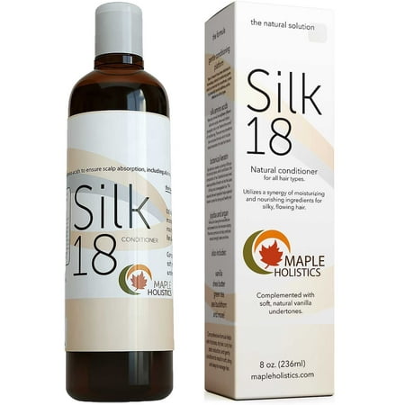 Maple Holistics Silk18 Conditioner, Dry and Damaged Hair, Natural Hair Care Product, 8