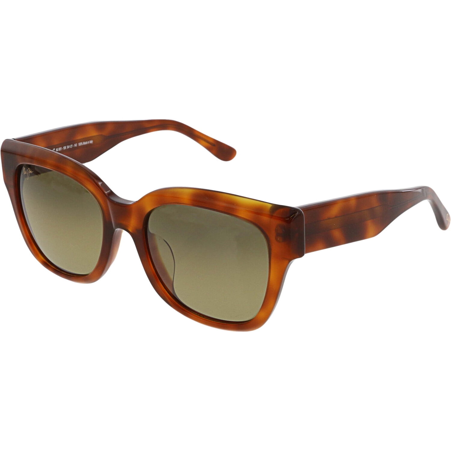 Maui Jim Women's Polarized Siren Song HS801-10K Brown Square Sunglasses ...