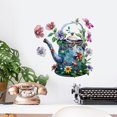 thumbnail image 1 of Adhesivos de pared vintage para regadera autoadhesivos de PVC con estampado floral, 1 of 4