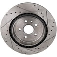 thumbnail image 4 of New Cross-drilled Brake Disc Compatible With Cadillac Chevrolet Camaro ZL1 8 Cyl 6.2L CTS V 8 Cyl 6.2L Camaro SS 8 Cyl 6.2L 2009-2024 By 55163 900746 41251 850153 493117 60047039, 4 of 4