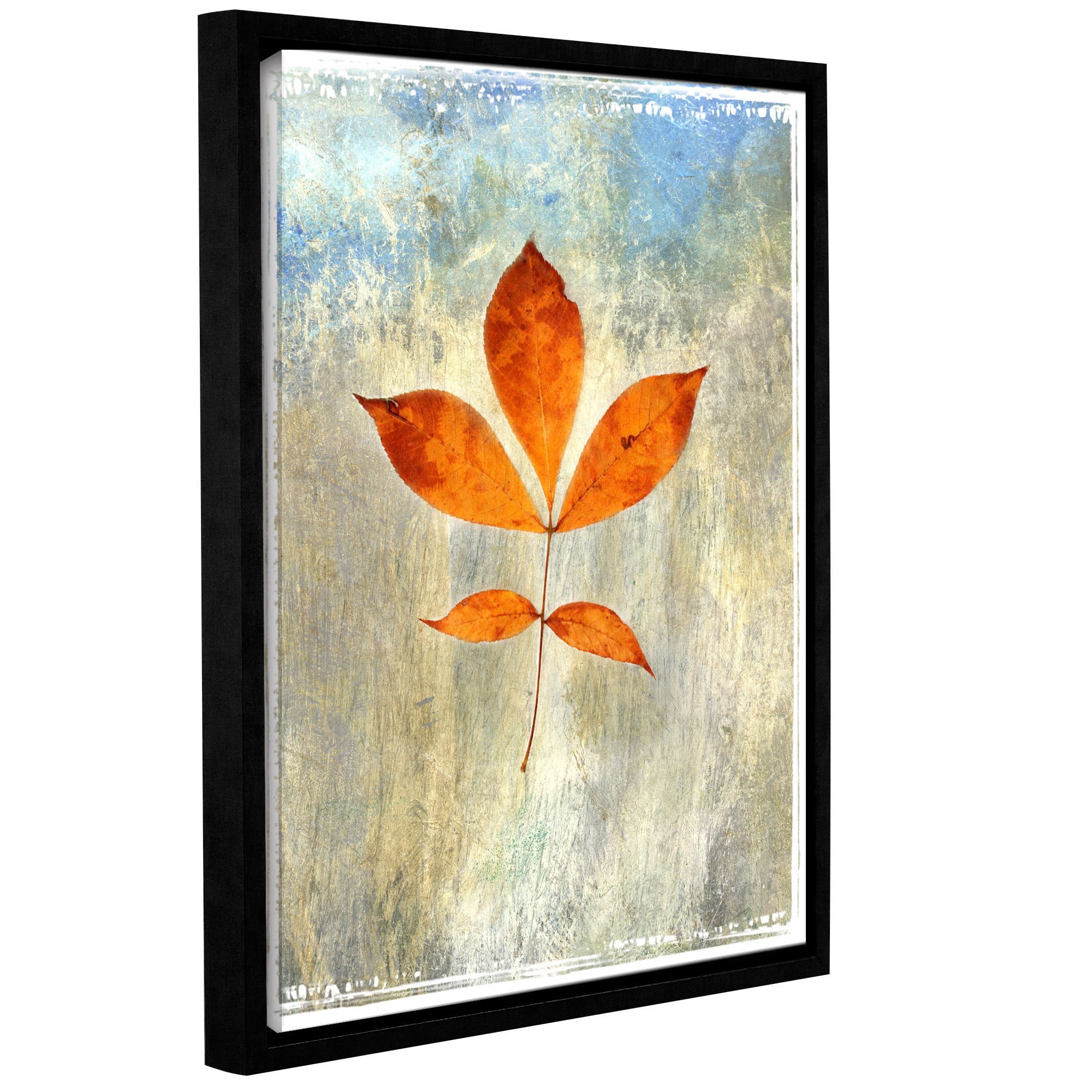 Elena Ray "Leaf I" Gallery-Wrapped Floater-Framed Canvas