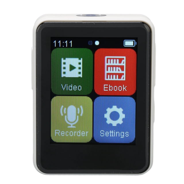 Lecteur MP3 avec Bluetooth5.0, Écran Tactile HD 1.8 Pouces Lecteur de Musique Portable, Réduction de Bruit Intelligente, Qualité Audio Sans Perte, Radio FM, Supporte l'Expansion de Mémoire