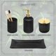 thumbnail image 5 of Set de accesorios de baño Kukikan Black Glass 4 piezas, 5 of 8