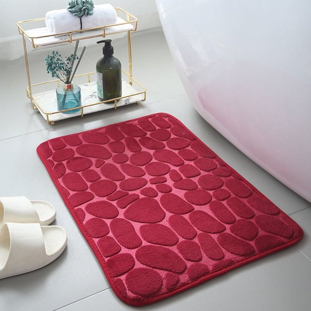 Alfombrilla para inodoro, alfombrilla absorbente para puerta de baño, alfombrilla antideslizante de secado rápido para inodoro, alfombrilla de vellón coral para puerta de inodoro