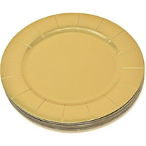 Gift Boutique 60 Disposable Gold Round Charger Plates