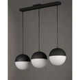 thumbnail image 3 of E20363-92BK ET2 Lighting Half Moon - 30.25 Inch 27W 3 LED Pendant-Black Finish, 3 of 5