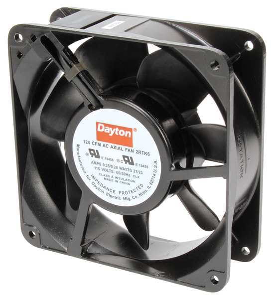 Dayton Axial Fan 115 Volts AC; 14 Watts; 105 CFM; Model 3VU65 