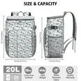 thumbnail image 3 of Ocean Dolphin and Shark Backpack Cooler, Insulated Leakproof Cooler Bag, Waterproof Lunch Backpack for Summer Days, Fishing, Travel, 3 of 5