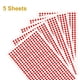 thumbnail image 3 of Uxcell 5 Hojas/2250pcs Calcomanías de Rhinestone Adhesivas, Gemas Acrílicas Autoadhesivas de 3mm para Arte de Uñas y Decoración, Rojo, 3 of 6