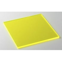 ONE- YELLOW # 9097    FLUORESCENT ACRYLIC PLASTIC SHEET 1/8"  24" X 48"