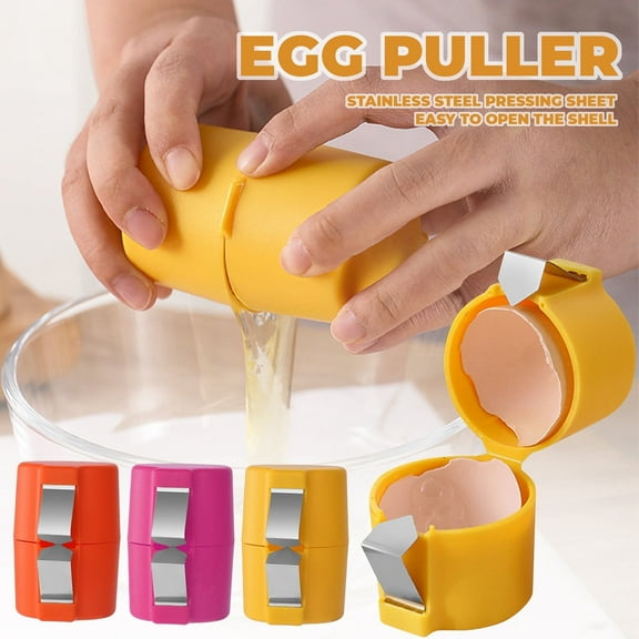 3 Pack Egg Shell Opener for Hard Boiled Eggs, Portable Egg Peeler Tool & Cracker, Easy Kitchen Gadget for Raw & Boiled Eggs