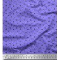 thumbnail image 1 of Soimoi Purple Heavy Satin Fabric Graph & Dollar Symbol Fabric Prints By Yard 54 Inch Wide, 1 of 3