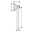 thumbnail image 2 of Hansgrohe 06095000  Chrome Towel Ring, 2 of 2