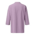 thumbnail image 5 of Summer Tops for Women, Tops for Women Trendy, Trendy Women's V Neck Batwing Blouses Stylish Half Sleeve Knit Tops Versatile Loose-Fit Shirts for Casual and Formal Wear Wardrobe Staple for Every Woman, 5 of 9