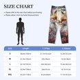 thumbnail image 4 of Picia Romantic Flower Fox Mens Soft Woven Cotton Elastic Waistband Sleep Pajama Pant Lounge Sleep Pant With Pockets And Drawstring-Medium, 4 of 9