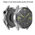 thumbnail image 3 of Funda de vidrio templado con marco de PC compatible con Huawei Watch GT3 42 mm/46 mm, cubiertas a prueba de golpes para relojes inteligentes, 3 of 6