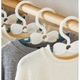 thumbnail image 5 of 15pcs Children Hanger Racks Telescopic Racks Portable Plastic Display Clothes Rails-Blue, 5 of 5