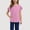 Purple, variant on Girls Tshirts 10-12 Short Sleeve Letter Print Basic Layering Tee Relaxed Fit Back To School Shirt Vacation Casual Summer Tops
