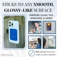 thumbnail image 3 of shiyou-Removable and Reusable Adhesive, Silicone Suction Phone Case Mount, iPhone and Android Phone Accessory, Hands-Free Mirror Phone Holder, TikTok Videos, Sticky Grip, Patent Pending (Blue Raspber, 3 of 4