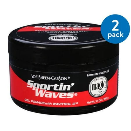 (2 Pack) SoftSheen-Carson Sportin' Waves Gel Pomade with Wavitrol III