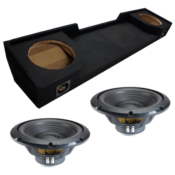 Alpine fits 88-98 Chevy C/K Ext Cab Truck Sealed Dual 12" W12S4 Loaded Subwoofer Sub Box Enclosure 500W RMS 4 Ohm