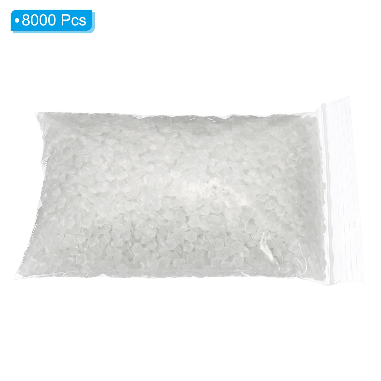 Unique Bargains 8000Pack Glow Rocks 3-5mm Glow Pebbles Luminous Stone Decor DIY White