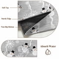 thumbnail image 6 of 3'x5' Area Rugs, Grey Christmas Indoor Outdoor Area Rug for Living Room Bedroom, Winter Snowman Xmas Snowflakes Stripes Washable Bathroom Rugs Kitchen Floor Carpet Mats Home Decor Aesthetic, 6 of 8
