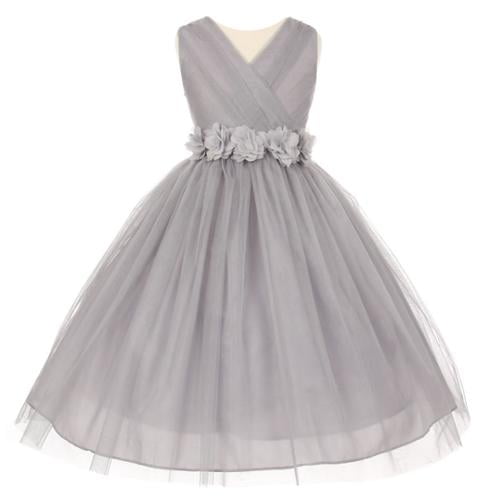 silver chiffon bridesmaid dresses