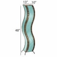 thumbnail image 4 of Eangee Home Design Wave Large Floor Lamp, Shade Made Of Cocoa Leaves, 13x10x48 Inches, 4 of 5