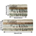 thumbnail image 3 of SJYYTT Farmhouse Kitchen Mats Sets Kitchen Mats for Floor 2 Piece Cushioned Comfort Mat for Home & Office Ergonomically Engineered Memory Foam Kitchen Rug Waterproof Non-Skid,15.7"X23.6"+15.7" X47" D, 3 of 4