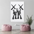 thumbnail image 3 of PPHAOSHO Mutual Support Kaws Poster frameless Painting Canvas Wall Posters Art Picture Print Modern Home Decor 20x30inch, 3 of 5