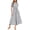 Striped Gray, variant on Women's Summer Maxi Button Up Shirt Dress Short Sleeve Striped A Line Long Flowy Elegant Spring Dresses