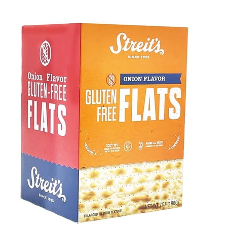 Streits: Matzo Flats Onion, 7 Oz Pack Of 12