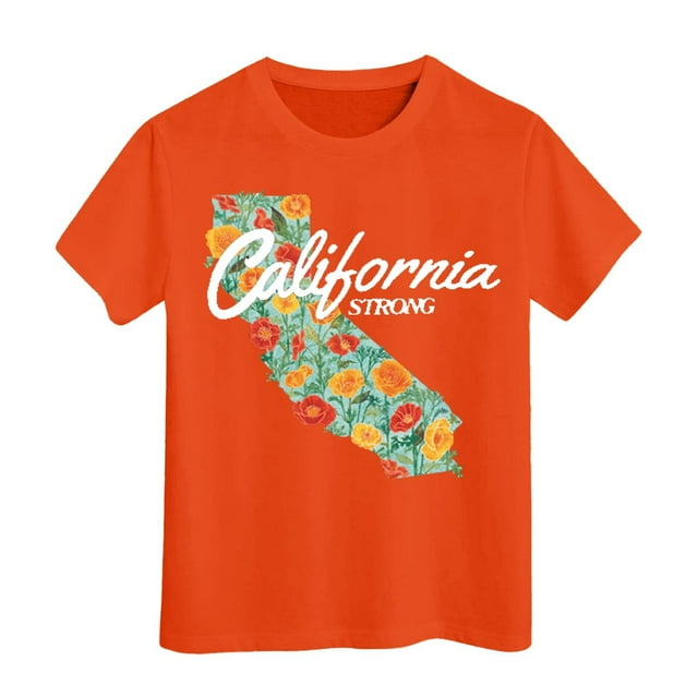 Kids LA R.I.P Casual Printed Short Sleeved T Shirt Girls Soccer