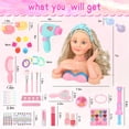 thumbnail image 2 of Hair Styling Doll Head Makeup Kit Everideals w/ Real Cosmetics, 2 of 7