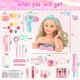 thumbnail image 2 of Kit de maquillaje para peinar y cabeza de muñeca Everideals con cosméticos reales, 2 of 7