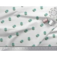 thumbnail image 2 of Soimoi Polyester Crepe Fabric Leaves & Floral Block Printed Fabric 1 Yard 52 Inch Wide, 2 of 3