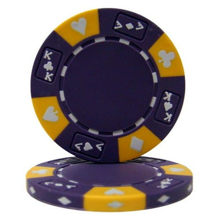 Ace King Poker Chips - Brybelly CPAK-PURPLE Purple Ace King Suited 14 g Poker Chips